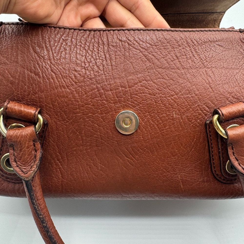 Dolce & Gabbana Vintage Leather Top Handle Satchel Brown Italy - Picture 10 of 16